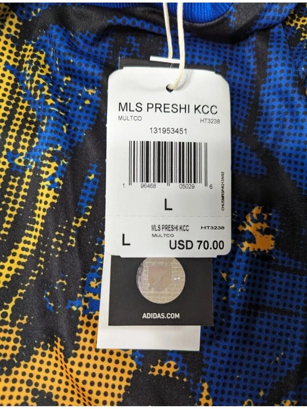 ADIDAS x Marvel Kick Childhood Cancer MLS Soccer Jersey HT3238 Men’s Sz L NEW